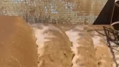 Siirt Belediyesi, Hizan’dan arıtma tesisine gelen suyun son yağmurlar nedeniyle