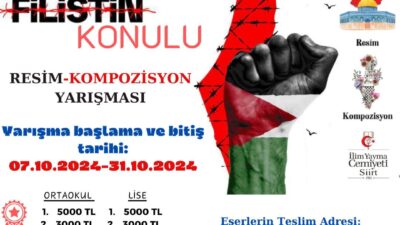 İlim Yayma Cemiyeti Siirt Şubesi, “Yüreğimdeki Filistin” konulu ödüllü bir