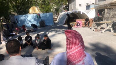 Gazze’de İsrail zulmünün yol açtığı insanlık dramı, Siirt’te canlandırılıyor.