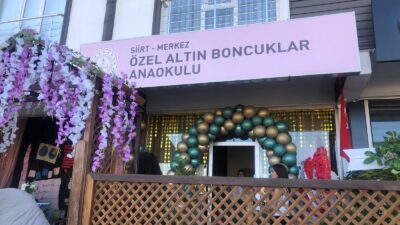 Siirt'te yeni bir anaokulu hizmete girdi. Veysel Karani Mahallesi'nde "Altın