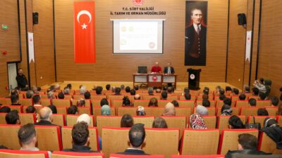Siirt’te düzenlenen bir konferansta, ürünlerin coğrafi işaretleri ile markaların tescili