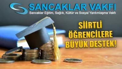 Her yıl 2.500 yükseköğrenim öğrencisine burs sağlayan Sancaklar Vakfı, burs