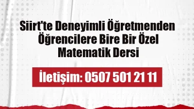 Siirt’te, Matematik başarılarını artırmak isteyen 5, 6, 7 ve 8.