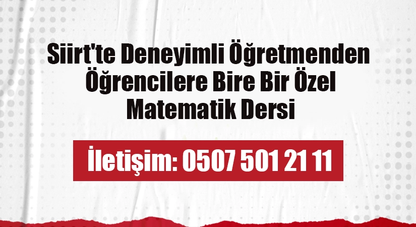 Siirt’te, Matematik başarılarını artırmak