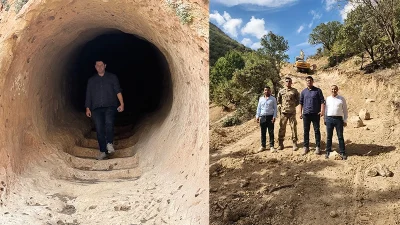 Siirt'in Eruh ilçesindeki tarihi geçit tekrar açılıyor.
