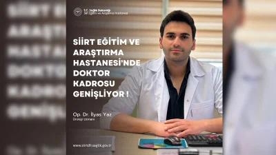 Üroloji Uzmanı Op. Dr. İlyas Yaz, Eskişehir Osmangazi Üniversitesi’nden mezun