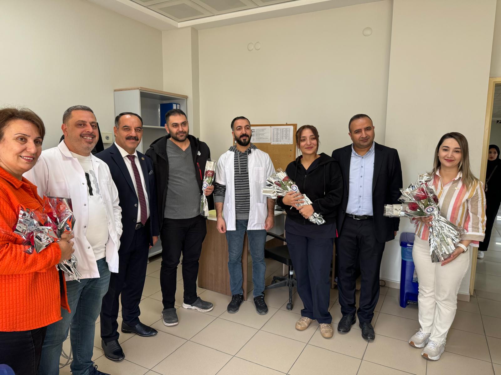 Siirt Sağlık Sen Şubesi, Diş Hekimlerinin Gününü Kutladı Diş Hekimleri günü ve ağız diş sağlığı haftası etkinlikleri devam