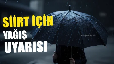 Meteoroloji Genel Müdürlüğü’nden yapılan açıklamaya göre, Siirt ve çevresinde 3
