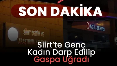 Siirt’te bir kadının darp edilip gaspa uğradığı belirtiliyor.