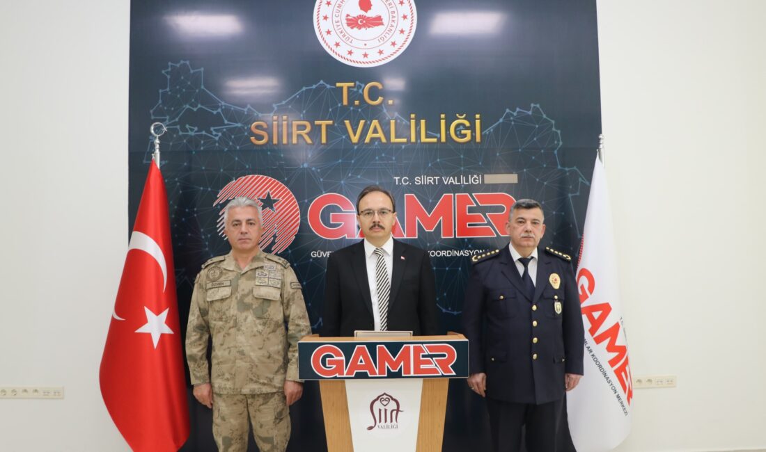Siirt Valiliği Güvenlik ve Asayiş Değerlendirme Toplantısı Vali Dr. Kemal
