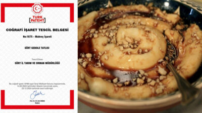 Zengin Siirt Mutfağının ürünlerinin tescilleri devam ediyor.