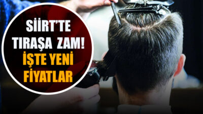 Siirt’te Berber Fiyatlarına Zam! İşte Yeni Fiyatlar Siirt’te berber tarifelerine zam geldi.