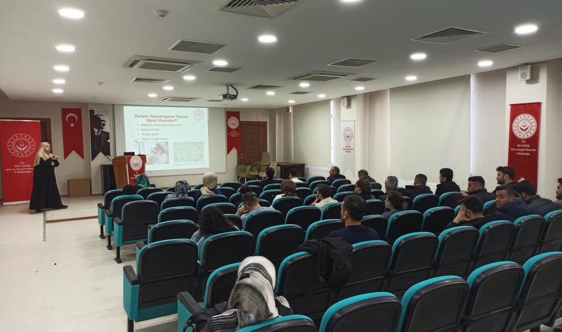 Siirt’te Veremle Savaş Haftası Nedeniyle Eğitim ve Farkındalık Etkinlikleri Düzenlendi Veremle Savaş Haftasında düzenlenen çeşitli etkinliklerle bu hastalık hakkında toplumda
