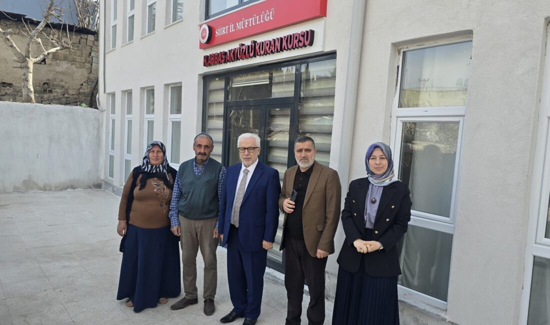 Siirt’te Yeni Kur’an Kursu Hizmete Girmeye Hazırlanıyor AK Parti’nin 24. ve 27. Dönem Siirt Milletvekili Osman Ören’in