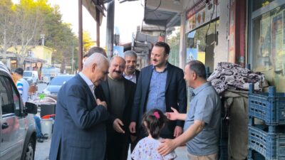 AK Parti heyeti, Baykan ilçe merkezinde temaslarda bulundu.