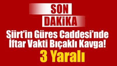 Siirt’in en işlek noktalarından biri olan Güres Caddesi’nde iftar vakti