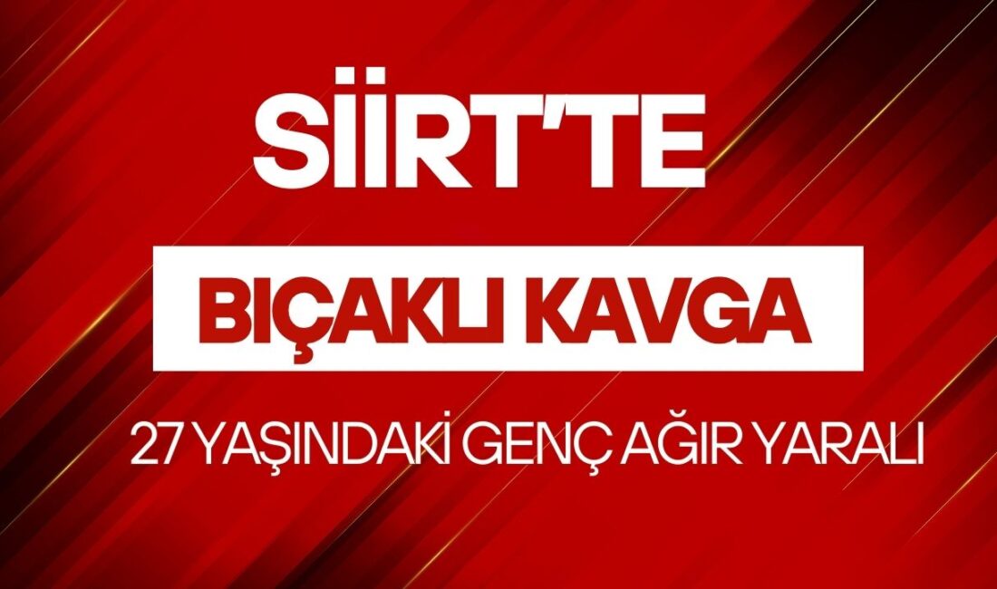 Siirt'in zevye mezarlığı yakınlarında akşam saatlerinde yaşanan bıçaklı kavga, kanlı