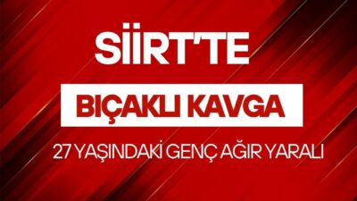 Siirt'in zevye mezarlığı yakınlarında akşam saatlerinde yaşanan bıçaklı kavga, kanlı