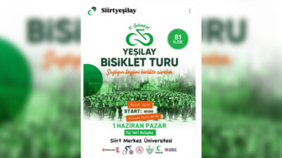 Yeşilay’ın geleneksel bisiklet turu yapılıyor.
