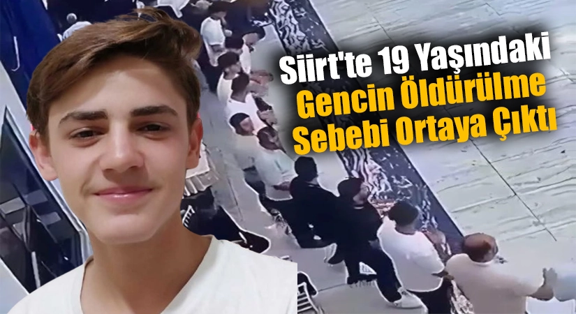 Geçtiğimiz haftalarda Siirt’in Kurtalan ilçesinde bir düğün salonunda işlenen cinayetin