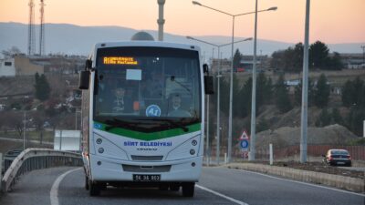 Siirt Belediyesi tarafından şehir içi otobüs ücretlerinde hafta sonu yapılan