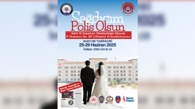 2025 aile yılına bir destekte Siirt Emniyet Müdürlüğünden geldi.
