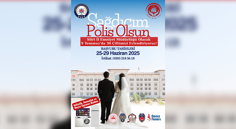 Siirt Emniyeti’nden Aile Yılına Anlamlı Destek 2025 aile yılına bir destekte Siirt Emniyet Müdürlüğünden geldi.
