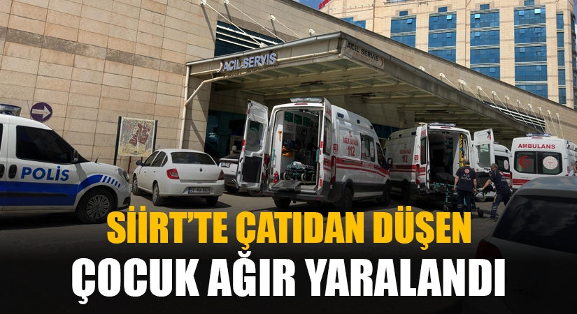 Siirt’te Çatıdan Düşen 10 Yaşındaki Çocuk Ağır Yaralandı Siirt’in Eruh ilçesinde meydana gelen üzücü bir olayda, 10 yaşındaki