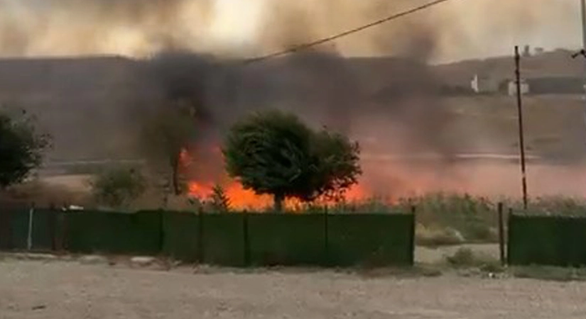 Siirt’te Şiddetli Rüzgar Elektrik Direğini Devirdi, Ekili Arazi Alevlere Teslim Oldu Siirt merkeze bağlı Kezer Çayı mevkisinde etkili olan şiddetli rüzgar,