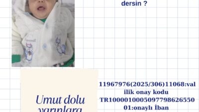 SMA 1 tip hastası minik Ali Resul hayırseverlerin desteğini bekliyor.