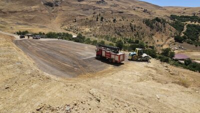Siirt’in Pervari ilçesine yeni bir helikopter pisti yapılıyor. Kaymakam Ahmet