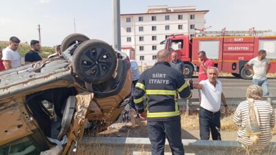 Siirt’te iki aracın çarpışması sonucu meydana gelen trafik kazasında biri