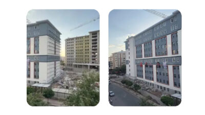 Siirt Eğitim ve Araştırma Hastanesi’nin hemen yanında yapımı tamamlanma aşamasına