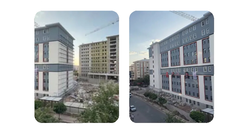 Siirt Eğitim ve Araştırma Hastanesi’nin hemen yanında yapımı tamamlanma aşamasına