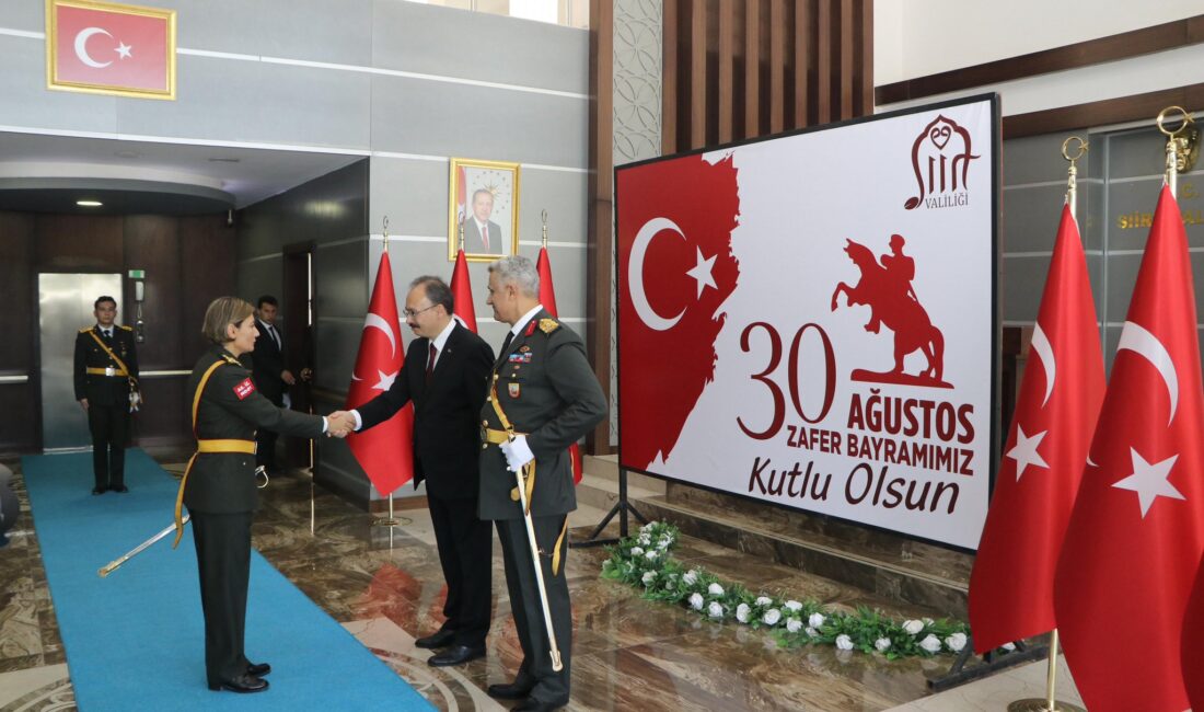 30 Ağustos Zafer Bayramı’nın 103. yıl dönümü, Siirt’te düzenlenen törenlerle
