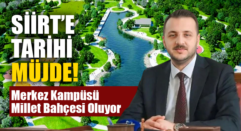 Bahri Caner Özturan’dan Siirt’e Tarihi Müjde! Siirt’in Kalbine Millet Bahçesi Yapılacak AK Parti İl Başkanı Özturan Siirt’e Büyük Müjdeyi verdi.