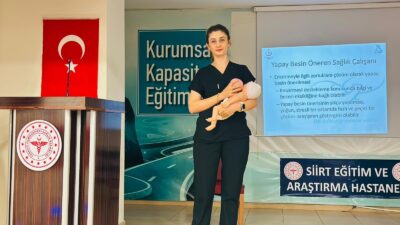 Siirt Eğitim ve Araştırma Hastanesi’nde “Anne Sütü ile Beslenme ve Emzirme” Eğitimi Düzenlendi Siirt Eğitim ve Araştırma Hastanesi’nde, anne sütüyle beslenmenin önemi konusunda