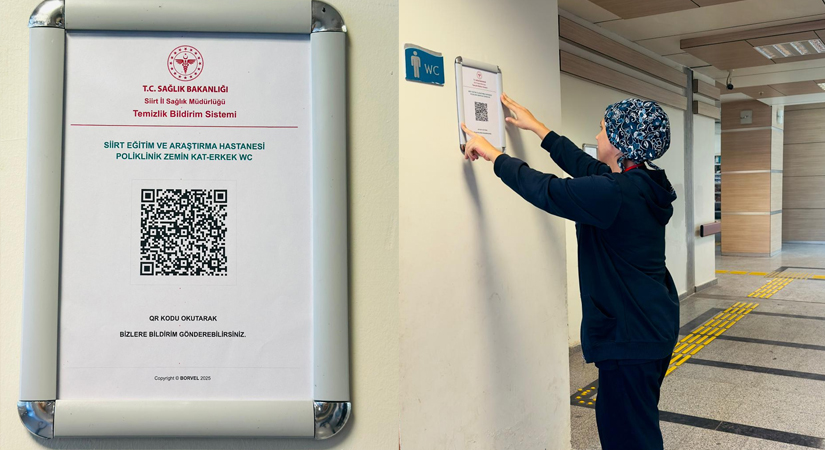 Siirt Eğitim ve Araştırma Hastanesinde artık temizlik süreçleri artık dijital