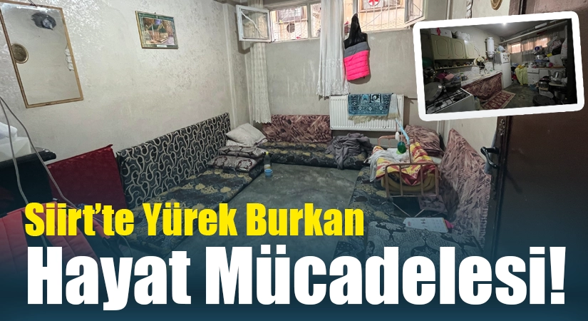 Siirt’te Yürek Burkan Hayat Mücadelesi! 5 Çocuklu Aile Kalorifer Dairesinde Zor Şartlarda Yaşıyor Siirt’te Yeni Mahalle Cengiz Topel Caddesi üzerinde, bir kalorifer dairesinde