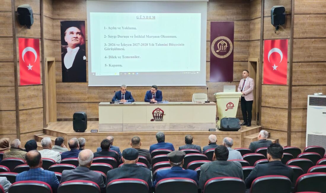 Siirt Valiliği Köylere Hizmet Götürme Birliği Başkanlığı 2026 bütçesi mecliste