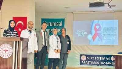 Siirt Eğitim ve Araştırma Hastanesi, Eğitim Birimi tarafından, kan yoluyla