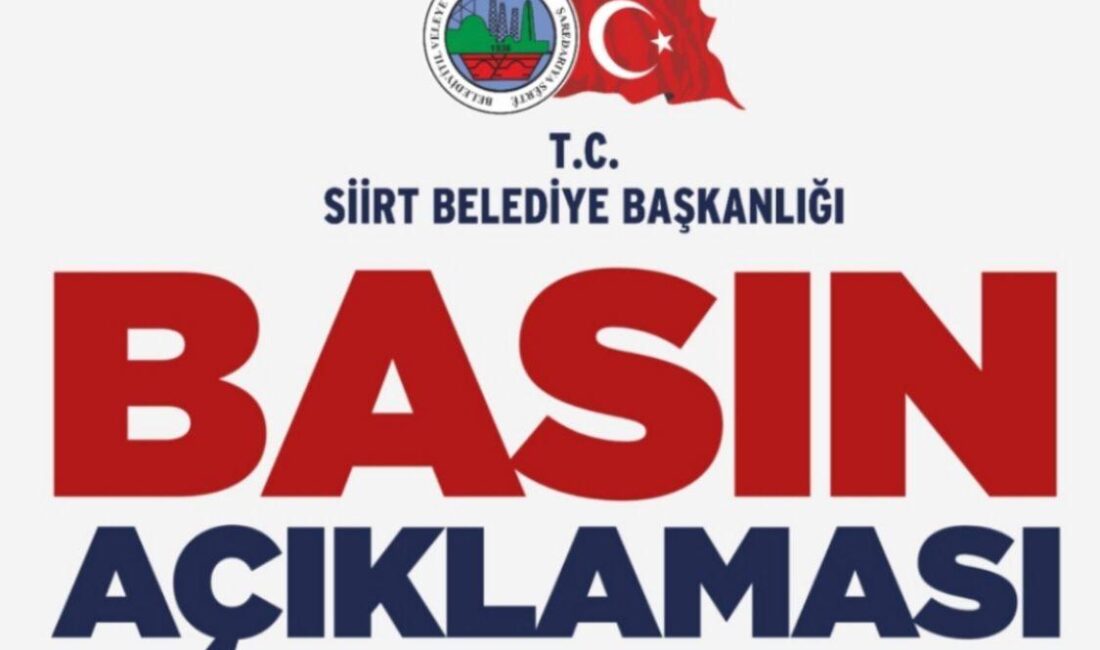 Siirt Belediyesi’nden 1 kişinin öldüğü trafik Kazasıyla İlgili açıklama Siirt Belediyesi, bugün 15 Temmuz Demokrasi Meydanı yakınlarında belediye otobüsünün