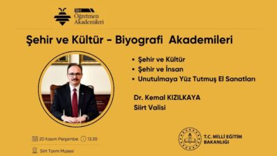 Siirt İl Milli Eğitim Müdürlüğü tarafından Milli Eğitim Bakanlığı himayesinde