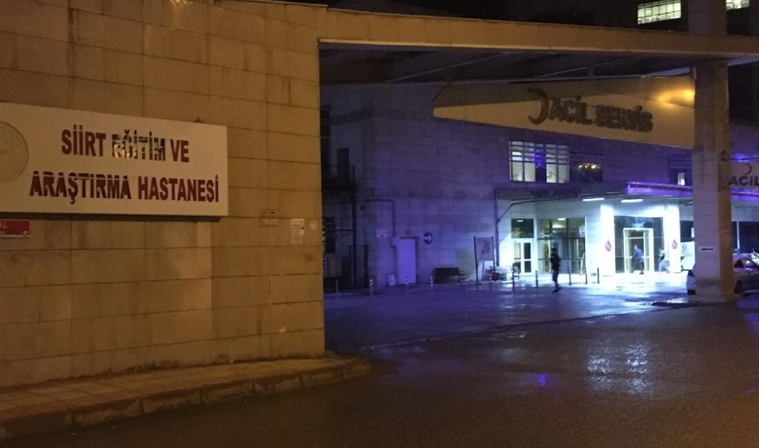 Siirt’te bir kişi yüksek dozda. Aldığı ilaçtan dolayı hastanelik oldu.