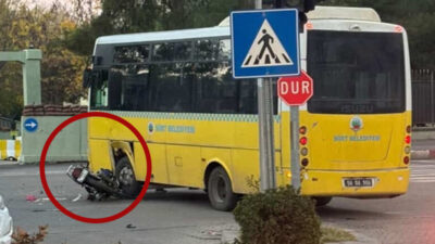 Siirt’te dün sabah saatlerinde şehir içi yolcu taşımacılığı yapan belediye