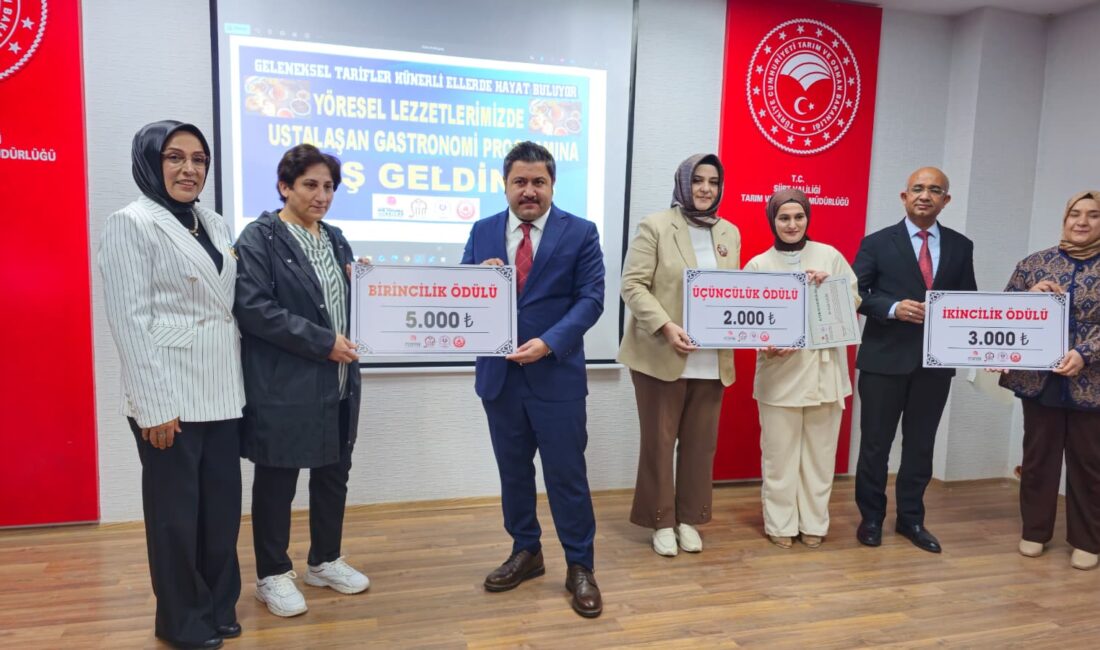 Siirt’te ağırlıklı olarak yöresel yemeklerin öğretildiği bir yıllık proje, düzenlenen