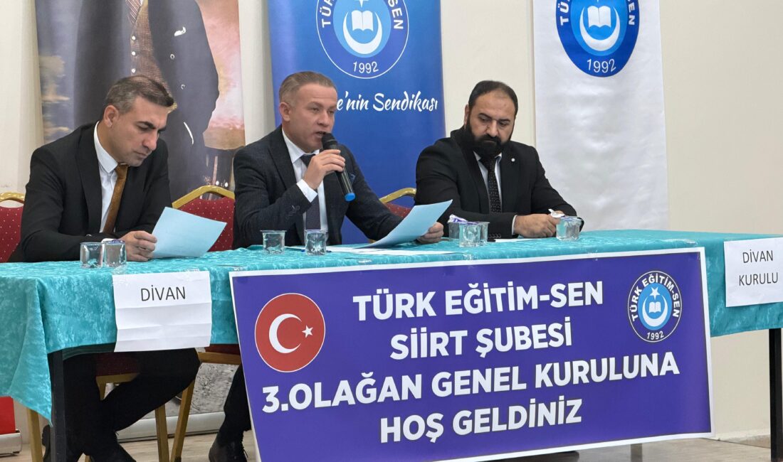 Türk Eğitim Sen Siirt şubesi il başkanlığı 3. olağan genel