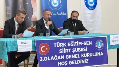 Türk Eğitim Sen Siirt şubesi il başkanlığı 3. olağan genel