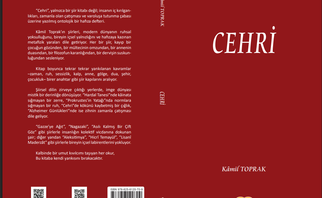 Hemşerimiz Kâmil Toprak’ın “Cehri” Şiiri Okurla Buluştu Ankara’da yaşayan Şair Kâmil Toprak’ın yeni şiiri “Cehri” yayımlandı. Modern