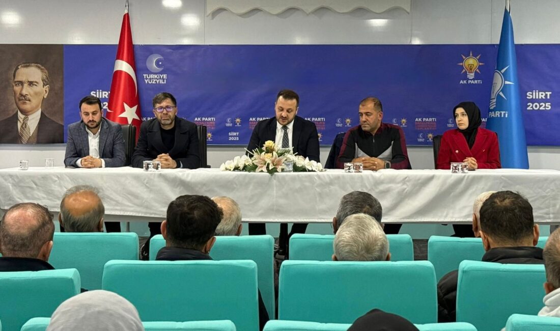 AK Parti Siirt İl Başkanı Av. Bahri Caner Özturan halkın